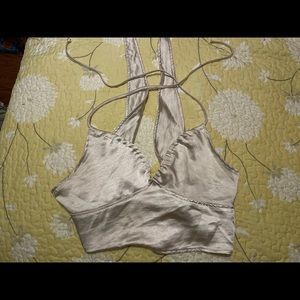 Motel Rocks champagne crop top